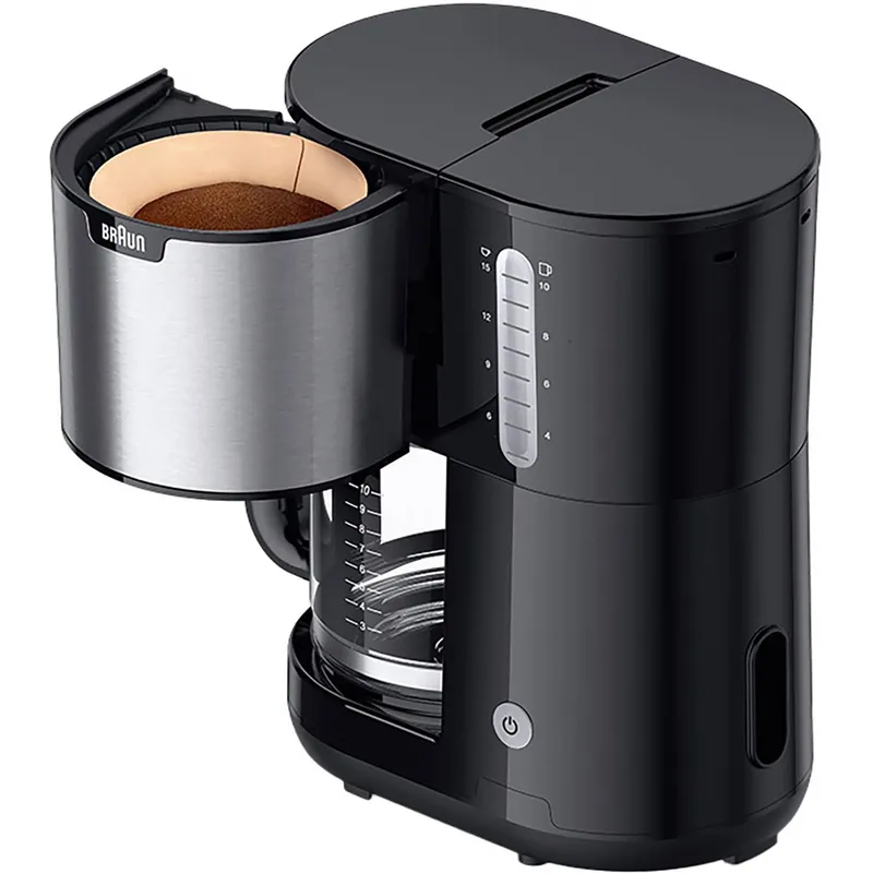 Bild 2 för Braun PurShine KF 1500 BK - Kaffemaskin - 10 koppar - rostfritt stål/svart