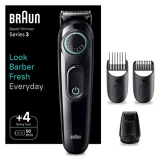 Produktfoto för Braun Series 3 skäggtrimmer (grå)