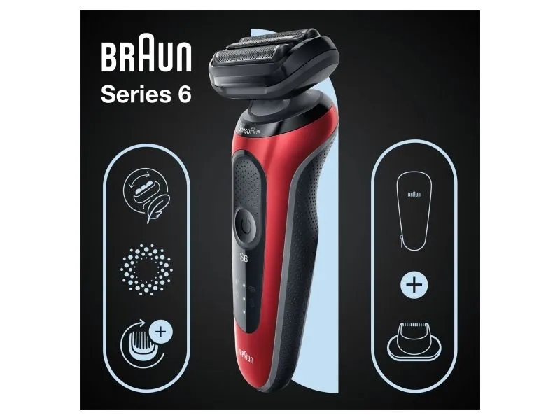 Alternativ bild 0 för BRAUN Shaver 61-R1200s RED EURO
