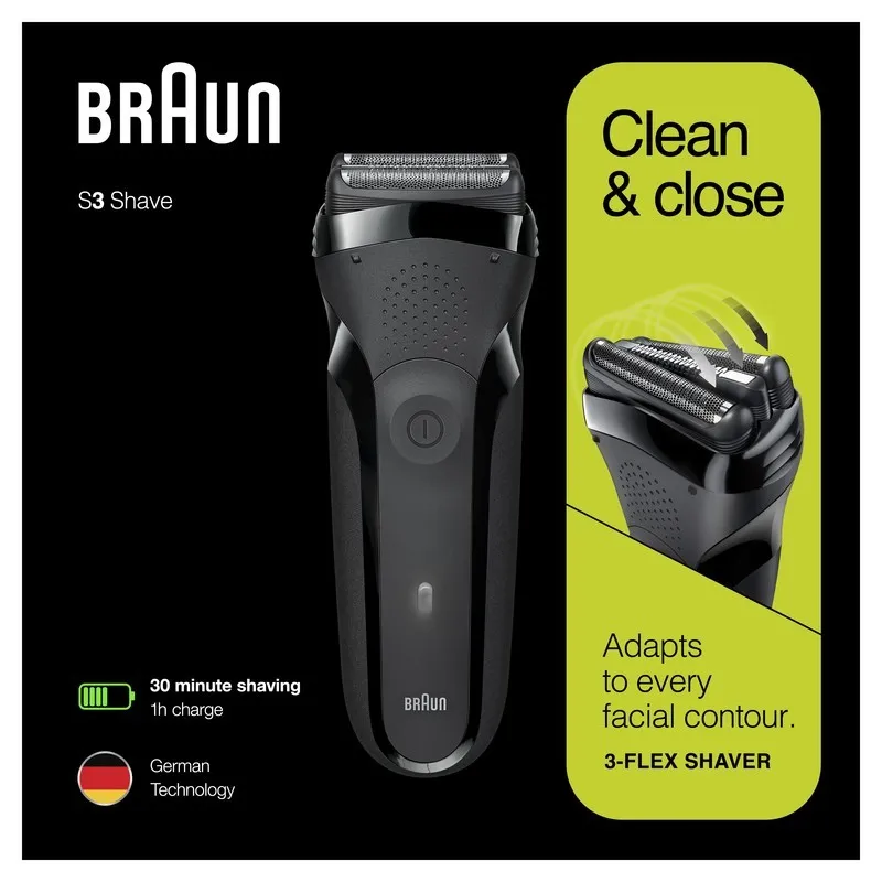 Bild 1 för Braun Shaver Series 3 Black 300s