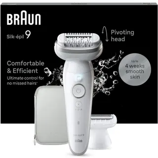 Produktfoto för Braun Silk-épil 9 9-041, Sølv, 40 pincetter, MicroGrip, Batteri, 100 - 240 V, 50/60 Hz