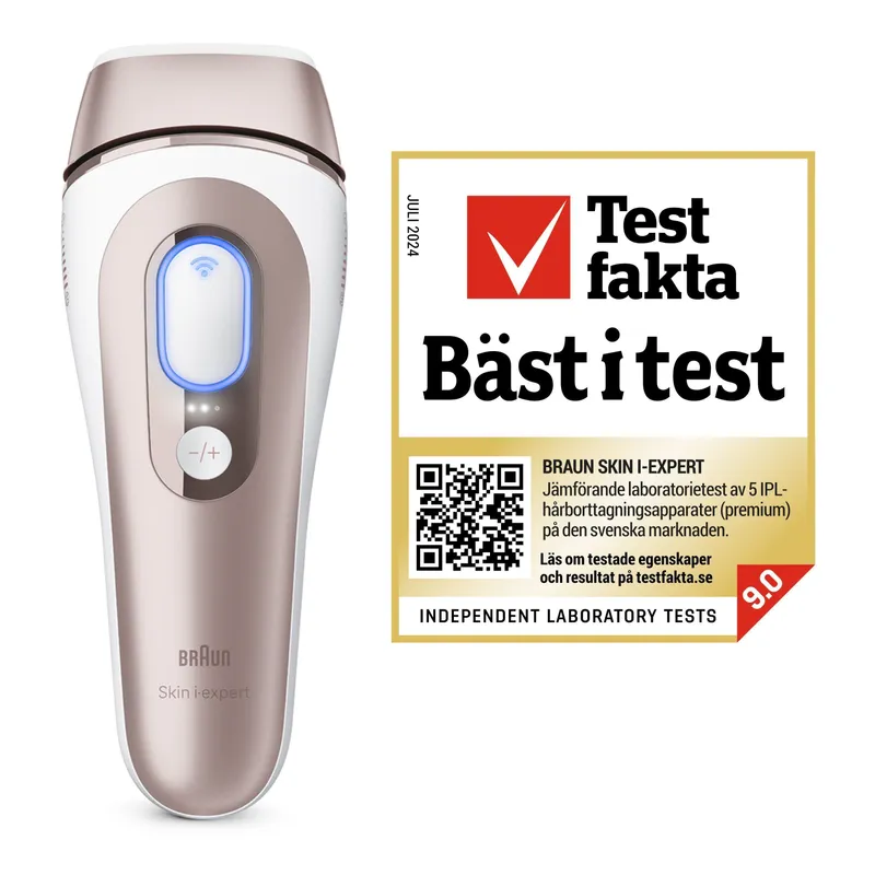 Bild 2 för Braun Skin i-expert PL7147, Rose Gold, Vit, Intensivt pulserat ljus (IPL), AC