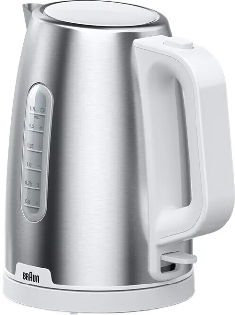 Alternativ bild 0 för Braun Vattenkokare PurShine WK 1500 WH - Rostfritt stål / vit - 2200 W