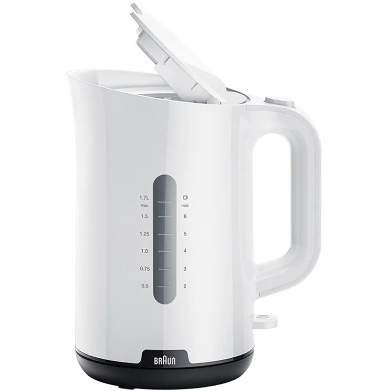 Bild 1 för Braun WK 1100 WH, 1,7 l, 2200 W, Vit, Plast, Vattennivå indikator, Sladdlös