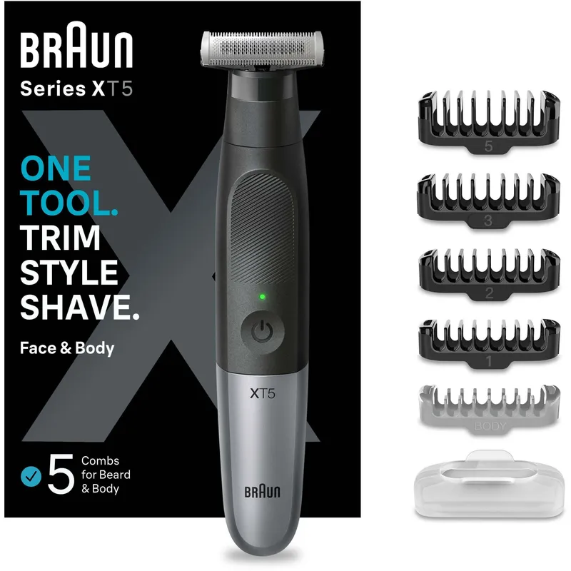 Bild 1 för Braun XT5100, Tvättbar, Batteri, Svart, Grå