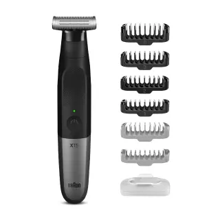 Produktfoto för Braun XT5200, Svart, Silver, Rektangel, 1 mm, 5 mm, Skägg, Ansikte, Batteri
