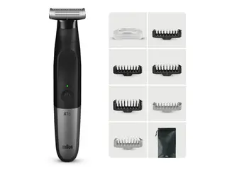Produktfoto för Braun XT5200, Svart, Silver, Rektangel, 1 mm, 5 mm, Skägg, Ansikte, Batteri