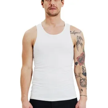 Alternativ bild 0 för Bread and Boxers Men Tanks 2P Vit ekologisk bomull Small Herr