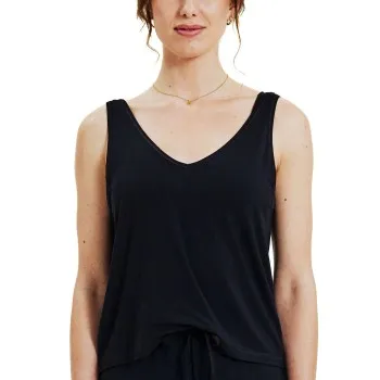 Alternativ bild 0 för Bread and Boxers Pyjama Tank Top Svart modal Large Dam