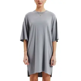 Produktfoto för Bread and Boxers T-Shirt Dress Grå viskos Large Dam