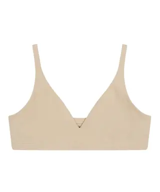 Produktfoto för Bread and Boxers Triangle Bra BH Beige ekologisk bomull Small Dam
