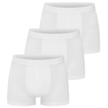 Alternativ bild 0 för Bread and Boxers Trunks Kalsonger 3P Vit ekologisk bomull X-Large Herr
