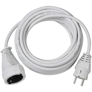 Produktfoto för brennenstuhl H05VV-F 3G1,5 - Förlängningskabel för ström - CEE 7/4 (hona) till power CEE 7/7 (hane) - 10 m - vit