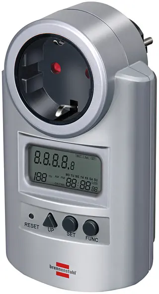Produktfoto för Brennenstuhl Primera-Line Watt & Strömmätare - Silver