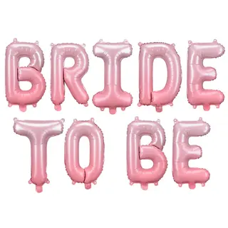 Produktfoto för "BRIDE TO BE" Folieballonger Rosa 350x45cm