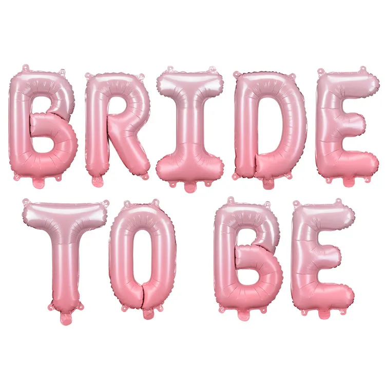 Alternativ bild 0 för "BRIDE TO BE" Folieballonger Rosa 350x45cm