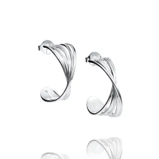 Produktfoto för Bridges Hoops Silver