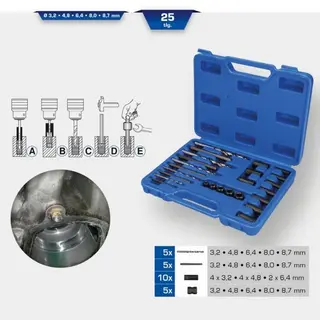 Produktfoto för BRILLIANT TOOLS Skruvutdragare, borr och guide 27 delar