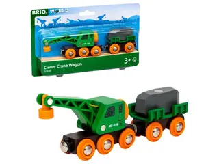 Produktfoto för Brio Clever Crane Wagon