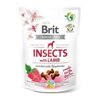 Produktfoto för Brit Care Crunchy Snack Insects Lamb 200 g