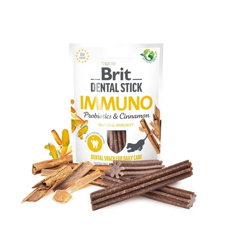 Bild 2 för Brit Care Dental Stick Immuno Probiotics & Cinnamon 7-pack