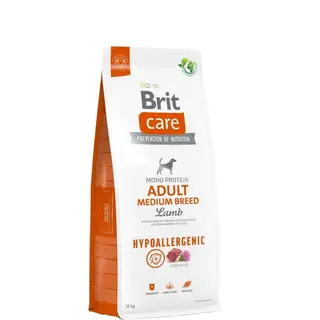 Produktfoto för Brit Care Dog Adult Medium Breed Hypoallergenic Lamb (12 kg)