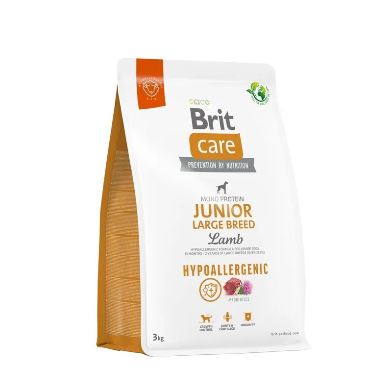 Bild 1 för Brit Care Dog Junior Large Breed Hypoallergenic Lamb (3 kg)