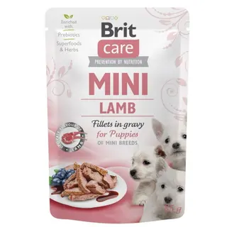 Produktfoto för Brit Care Mini Puppy Lamm i Sås 85 g
