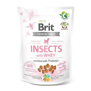 Produktfoto för Brit Care Puppy Crunchy Snack Insects Whey 200 g (200 g)