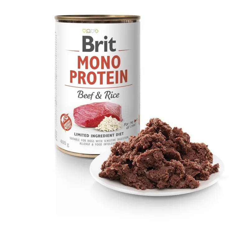 Bild 2 för Brit Mono Protein Beef & Rice 400 g