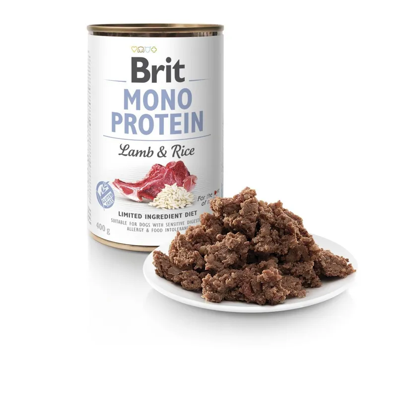 Bild 2 för Brit Mono Protein Lamb & Rice 400 g