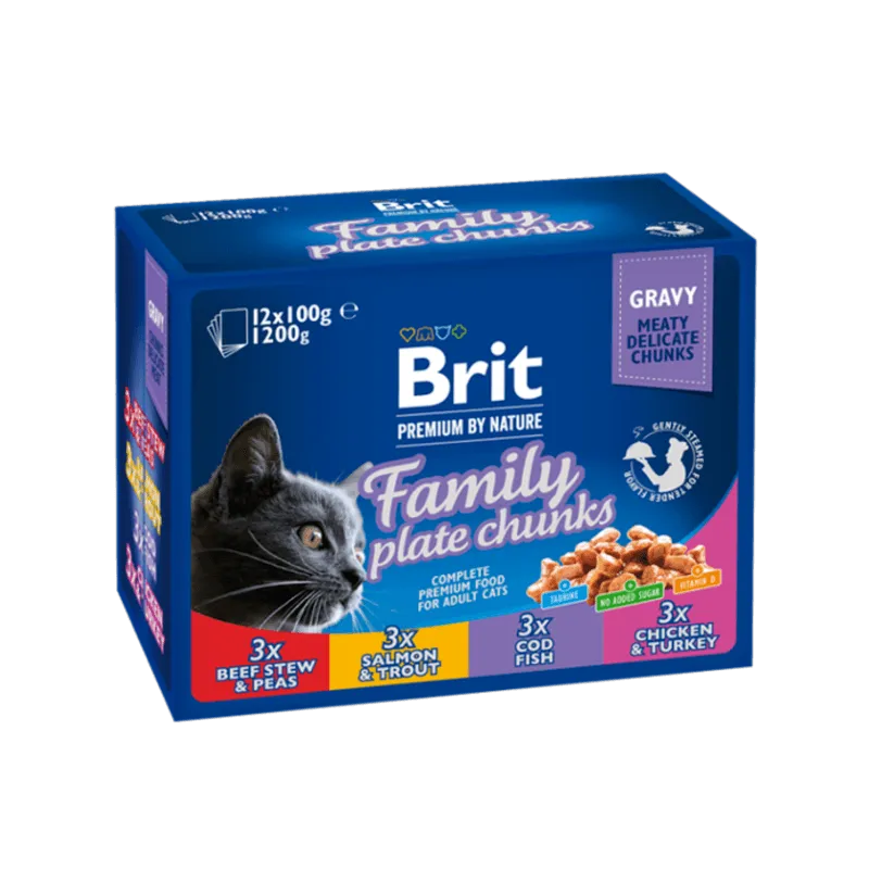 Bild 1 för Brit Premium Bitar i sås med fisk & kött multipack
