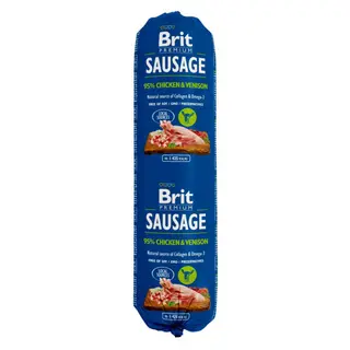 Produktfoto för Brit Premium by Nature Brit Premium Korv Kyckling & Vilt 800 g