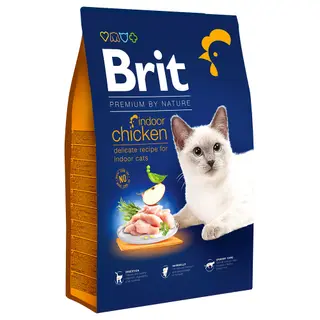 Produktfoto för Brit Premium by Nature Cat Adult Indoor Kyckling 8 kg