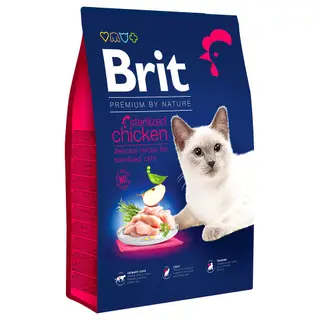Produktfoto för Brit Premium by Nature Cat Sterilized Kyckling 8 kg