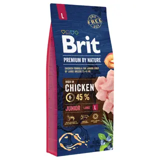 Produktfoto för Brit Premium by Nature Junior L 15 kg