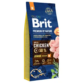 Produktfoto för Brit Premium by Nature Junior M 15 kg