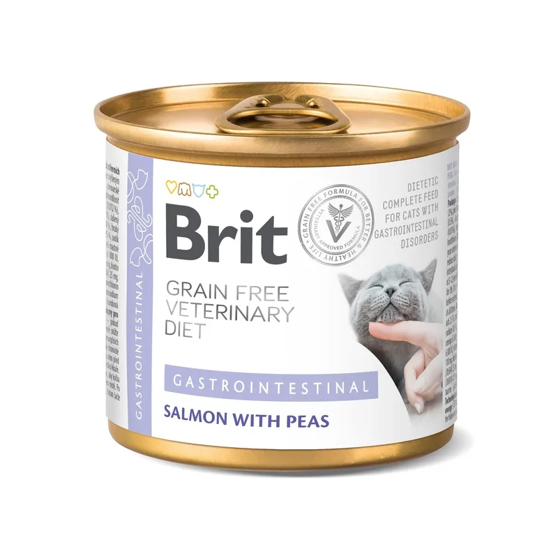 Bild 2 för Brit Veterinary Diet Cat Gastrointestinal Grain Free Salmon & Pea 200 g