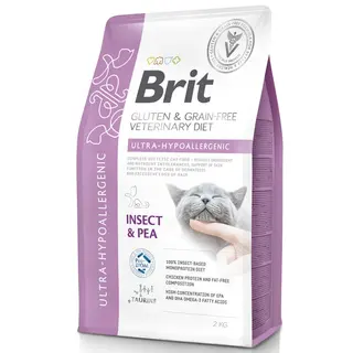 Produktfoto för Brit Veterinary Diet Cat Ultra-Hypoallergenic Grain Free 2 kg