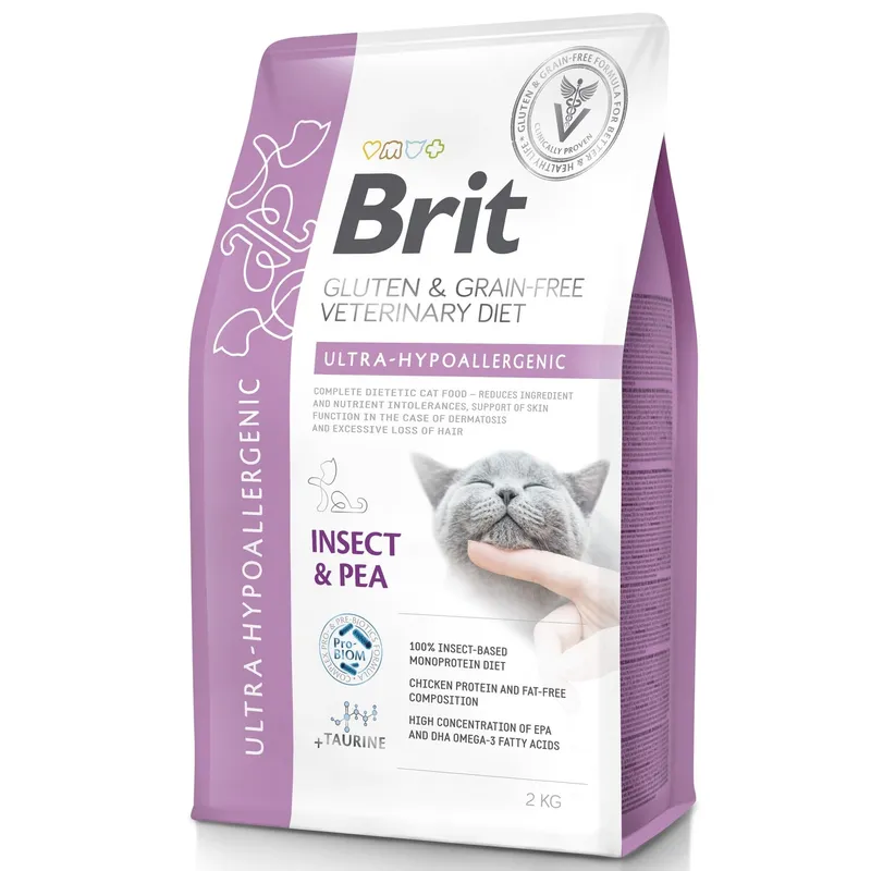 Bild 2 för Brit Veterinary Diet Cat Ultra-Hypoallergenic Grain Free 2 kg