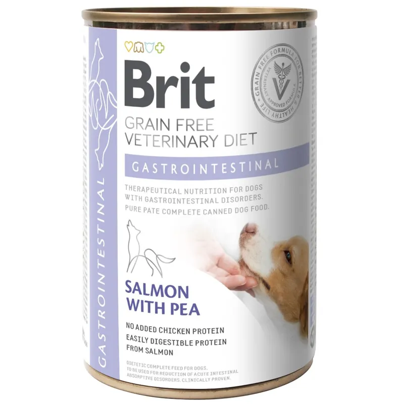 Bild 2 för Brit Veterinary Diet Dog Gastrointestinal Grain Free Salmon & Pea 400 g