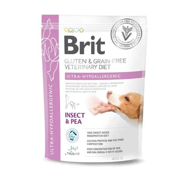 Alternativ bild 0 för Brit Veterinary Diet Dog Grain Free Ultra-Hypoallergenic Insect & Pea (400 g)