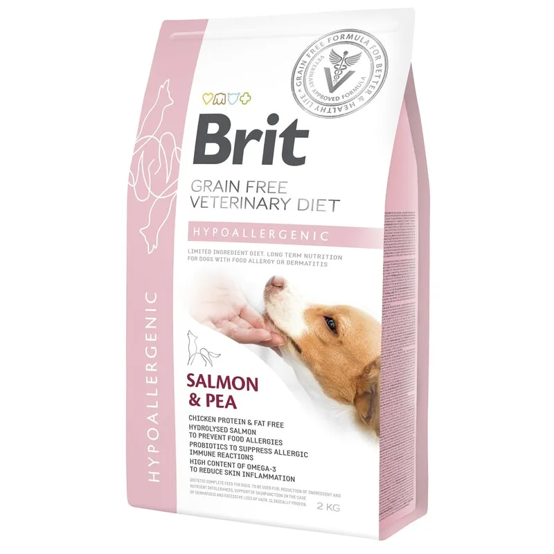 Bild 1 för Brit Veterinary Diet Dog Hypoallergenic Grain Free Salmon & Pea (2 kg)