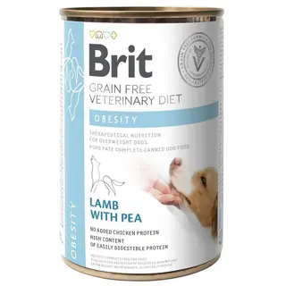 Produktfoto för Brit Veterinary Diet Dog Obesity Grain Free Lamb & Pea 400 g