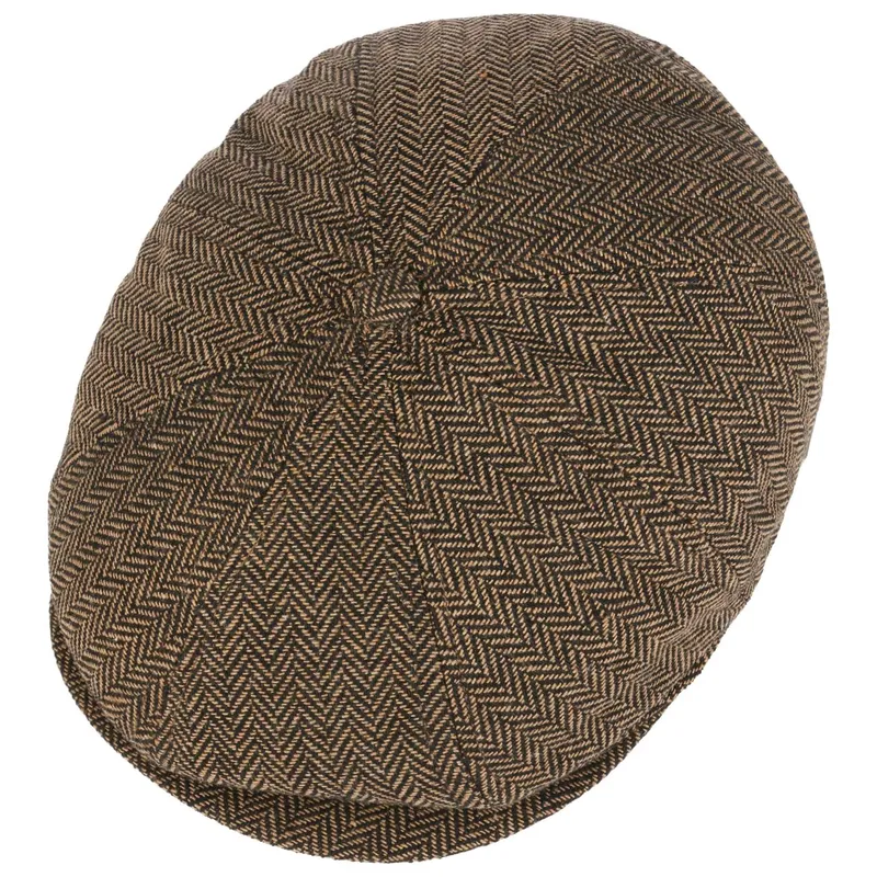 Bild 2 för Brixton - Brun flatcap Keps - Brood Brown/Khaki Snap Cap @ Hatstore