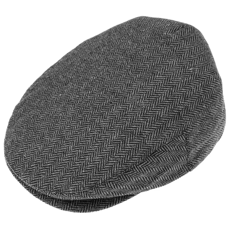 Bild 2 för Brixton - Grå flatcap Keps - Hooligan Grey/Black Snap Cap @ Hatstore