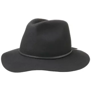 Produktfoto för Brixton - Svart fedora Hatt - Wesley Black Fedora @ Hatstore