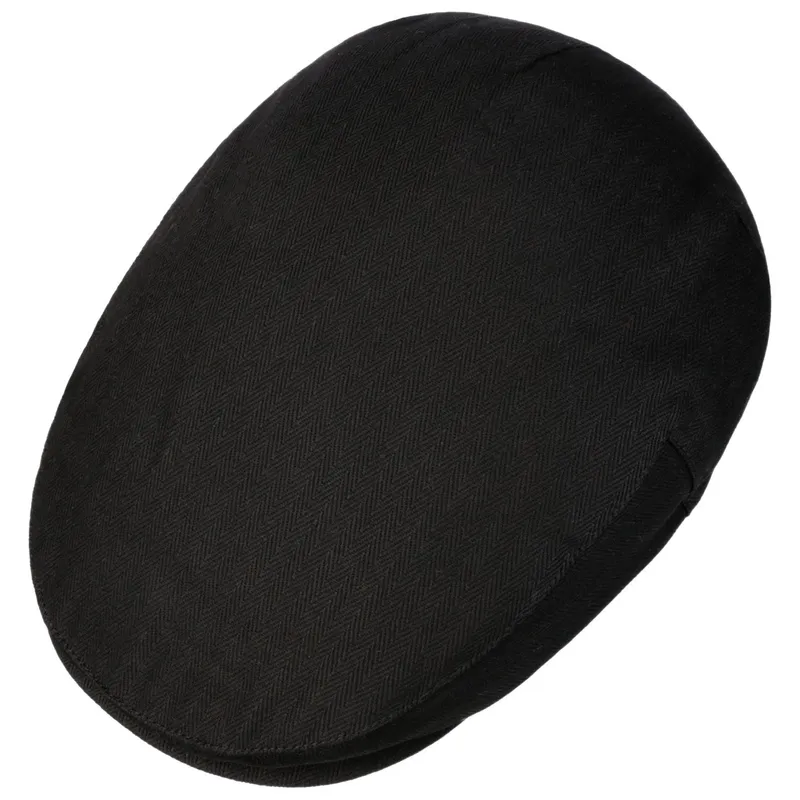 Bild 2 för Brixton - Svart flatcap Keps - Hooligan Black Snap Cap @ Hatstore