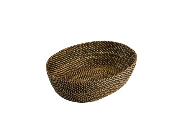 Alternativ bild 0 för Brødkurv Bastian 20x15x7 cm Oval Nitoflet Lys/Mørk
