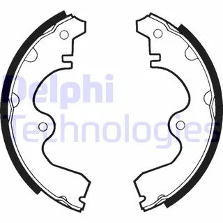 Produktfoto för Bromsbackar Delphi